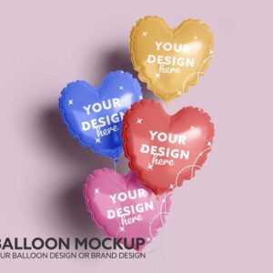 Love Balloon Mockup